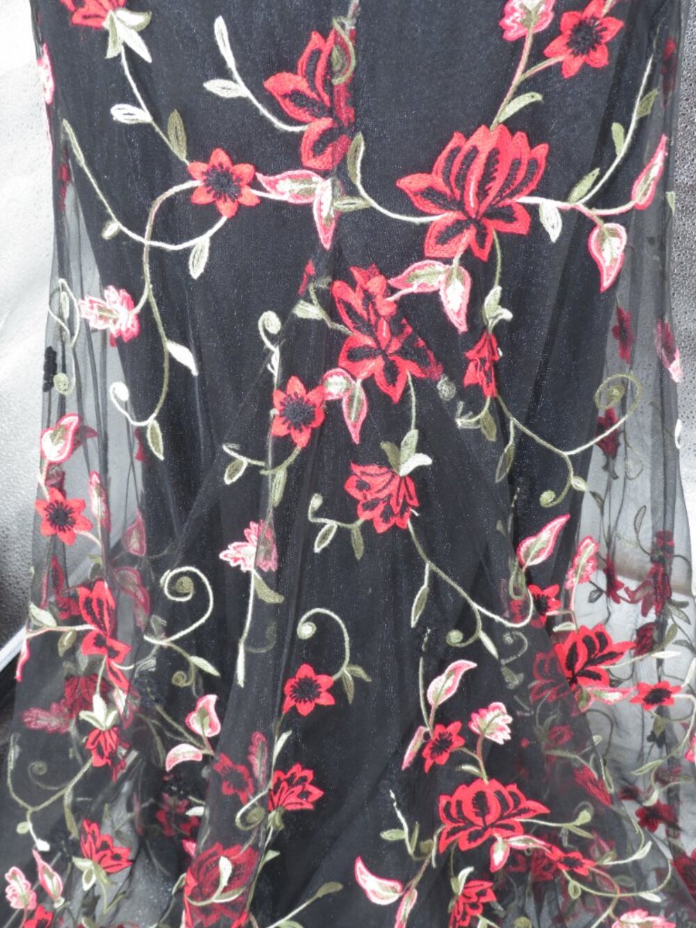 B. Darlin Floral Embroidered Corset Maxi Dress 5/6 Whimsigoth Gown - Picture 8 of 13